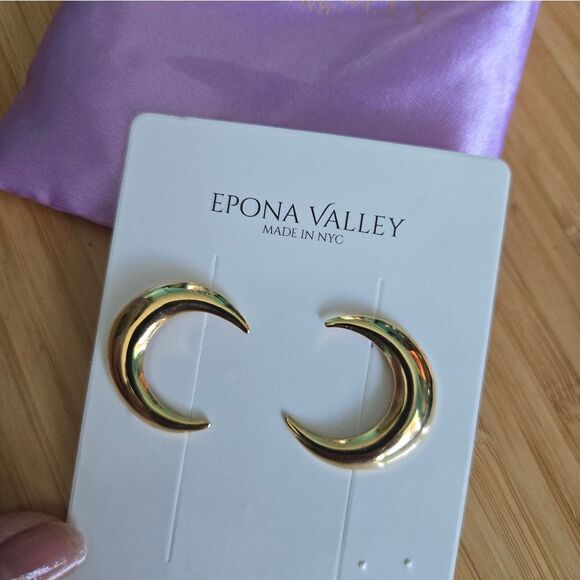 EPONA VALLEY LUNA EARRINGS GOLD - Picture 3 of 6